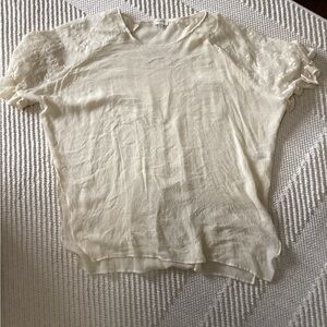 Umgee, shear cream blouse